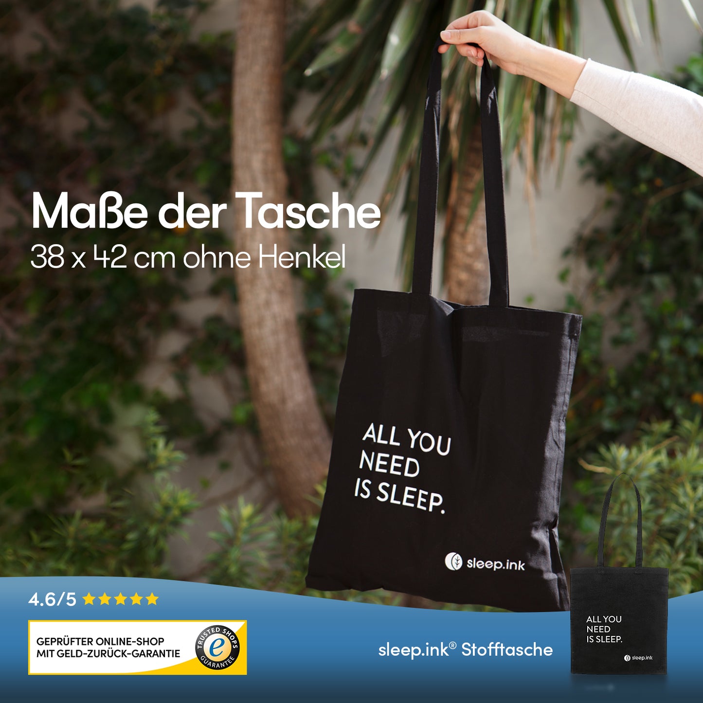 Tragetasche "All you need is sleep"